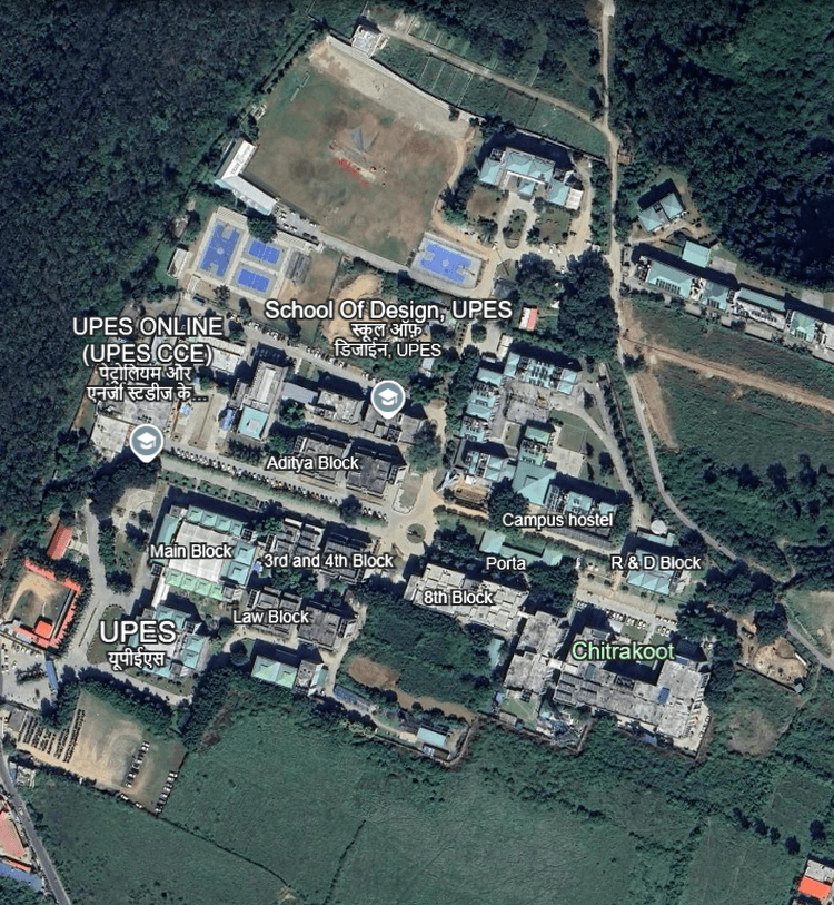 UPES Campus Aerial View